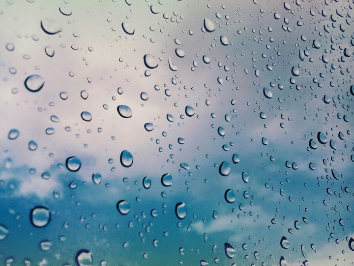 water on glass