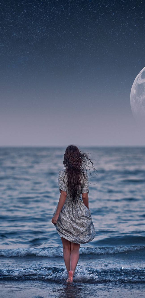 girl in the beach