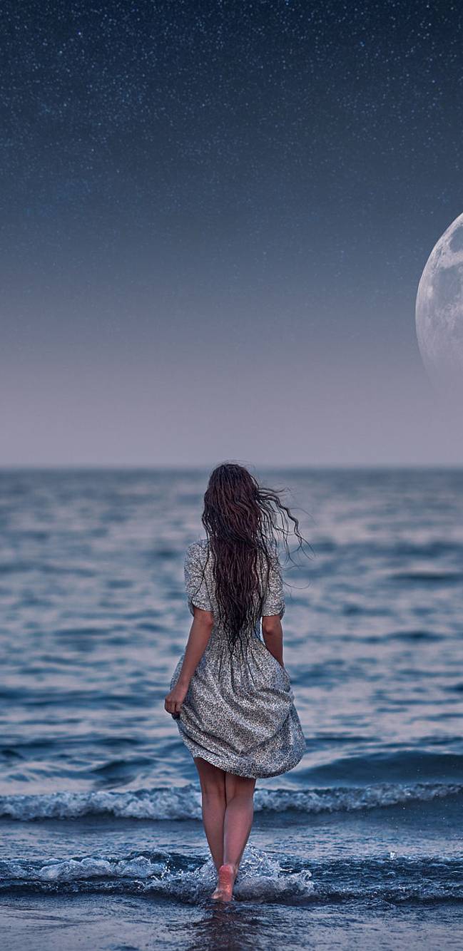 girl in the beach