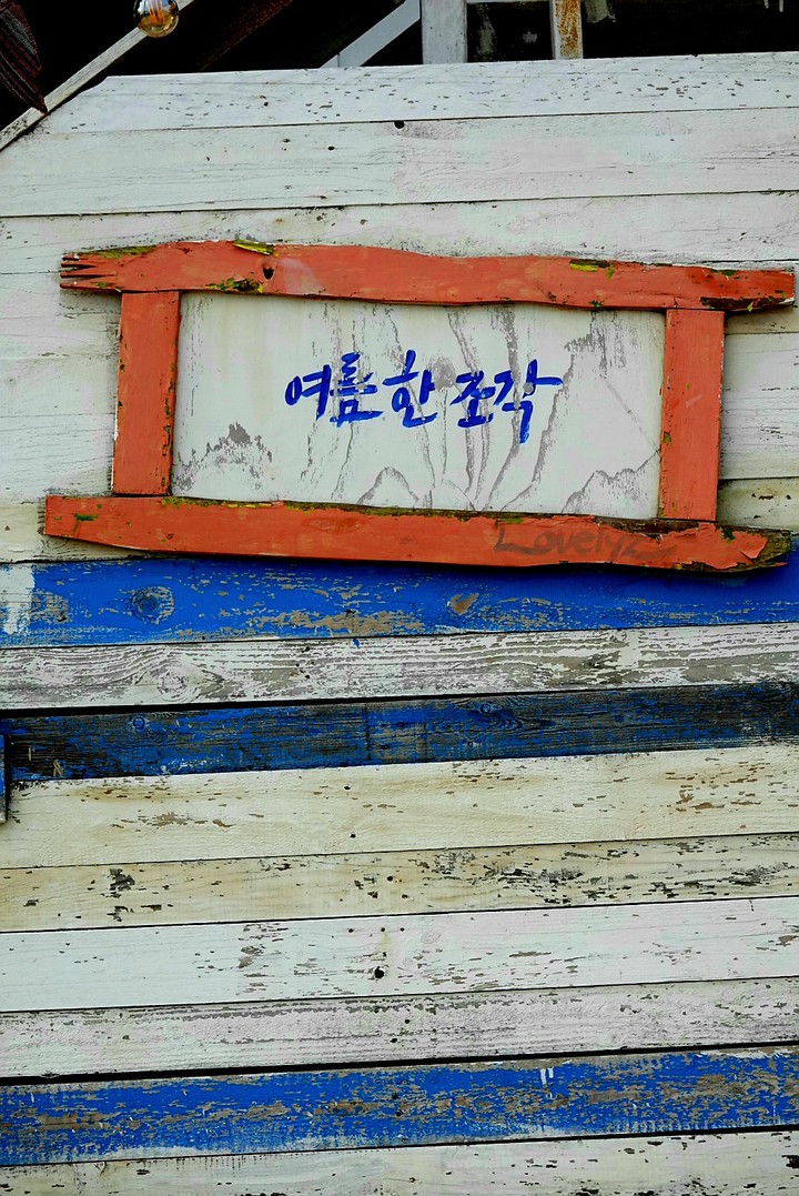 기가 물씬 풍기는 이국적 느낌의 다시 여름 바닷가