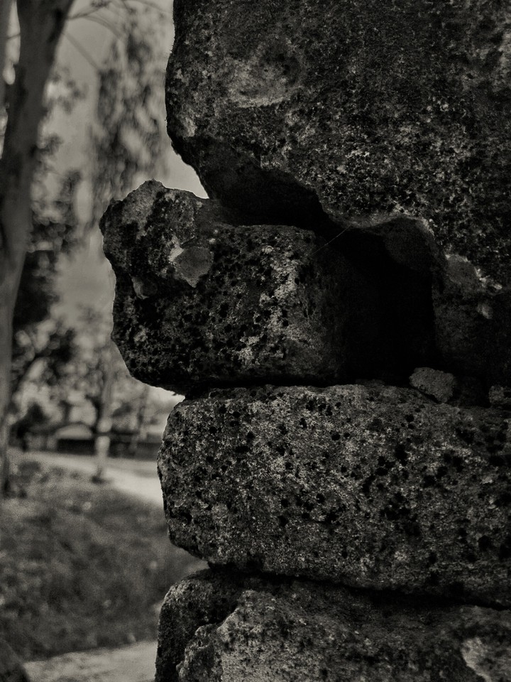 black and white