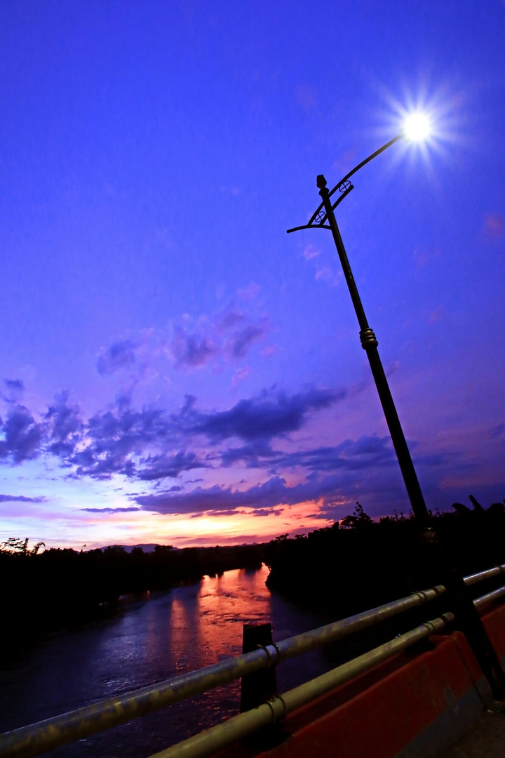 Bluish sunset