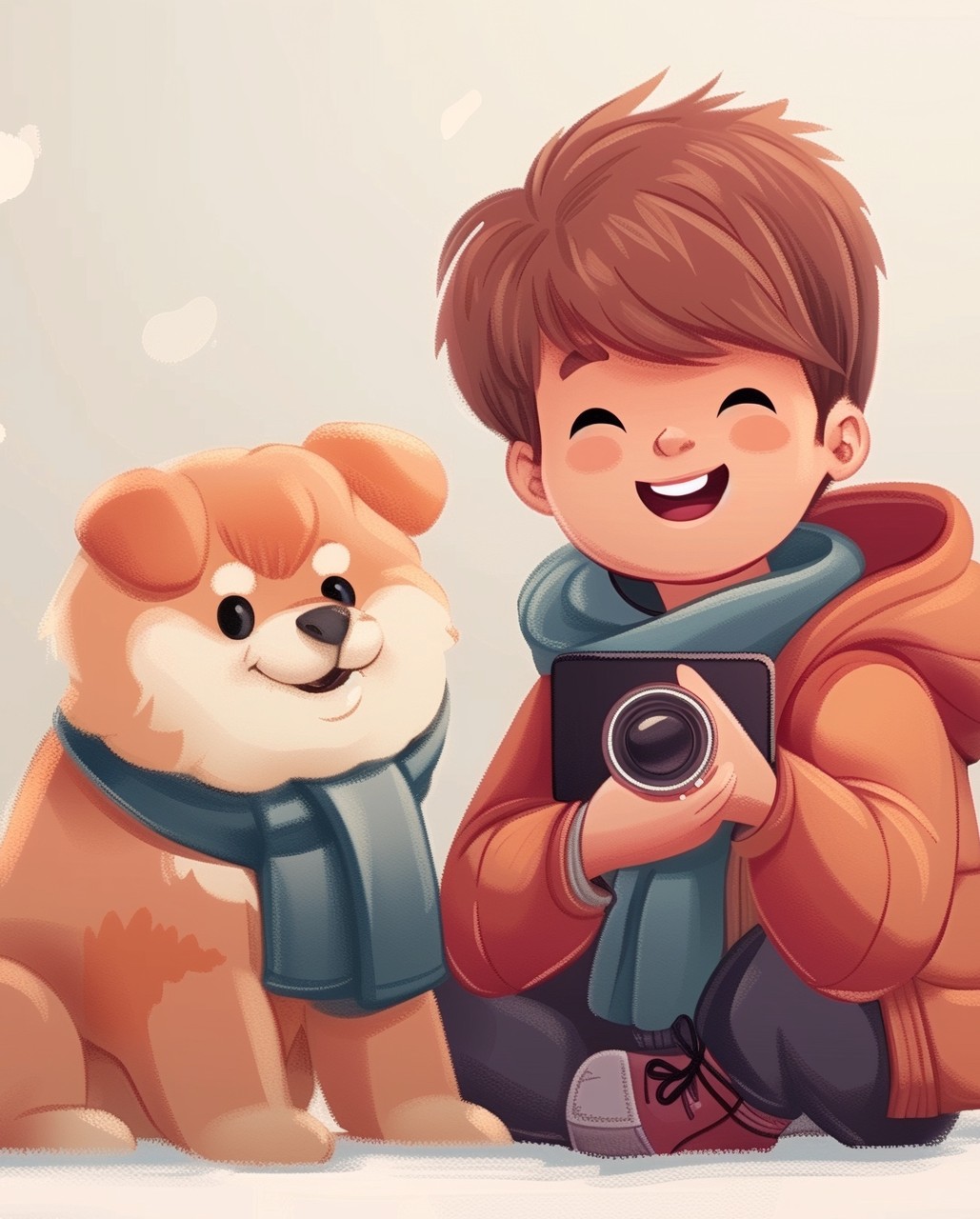 Boy with dog