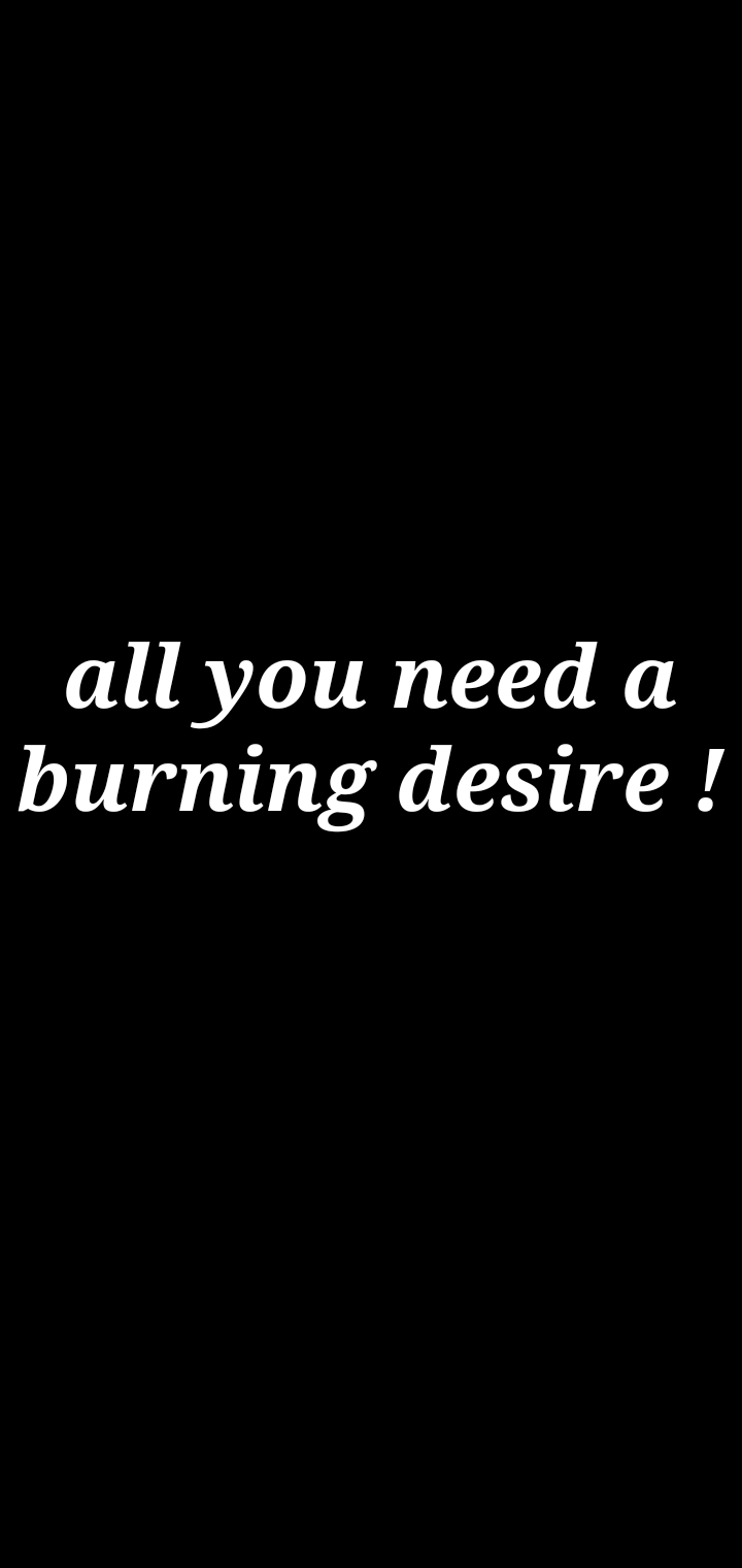 burning desire