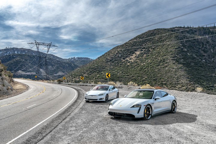 porsche and tesla