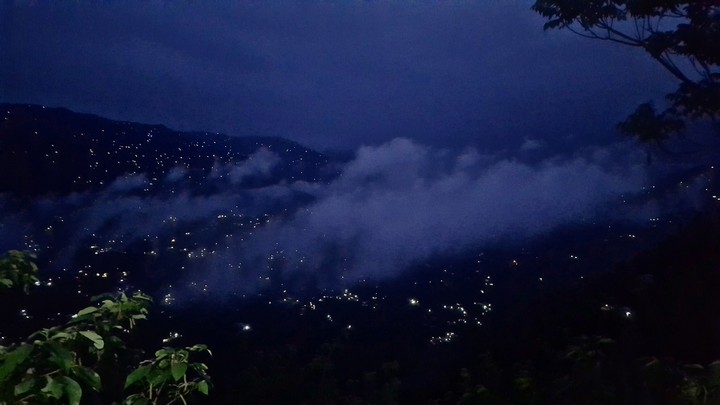 evening in the town