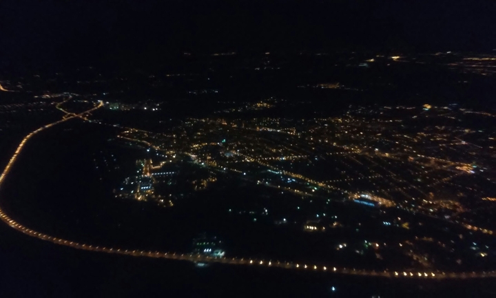 Moscow from a plane