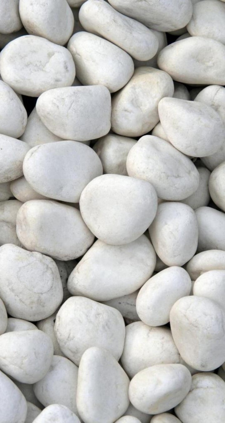 white stones