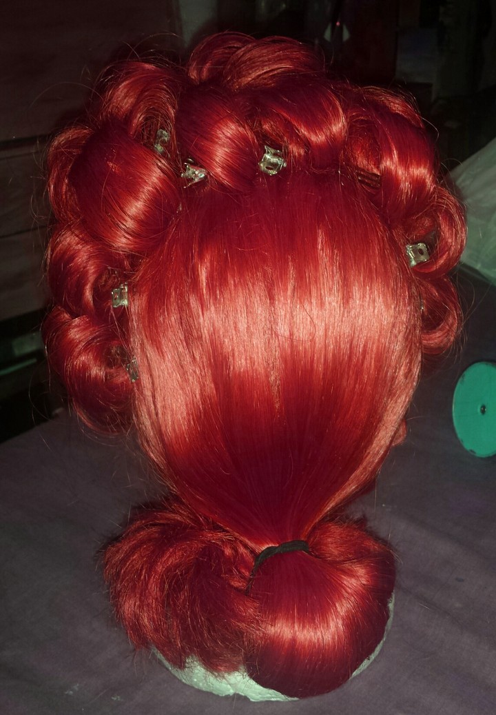 Wig in pin curls, the easy way to learn