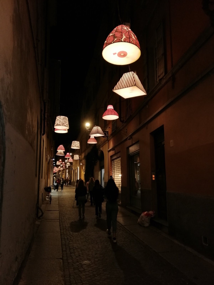 Street with flashlights