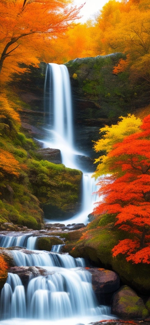 tapety creek, waterfall