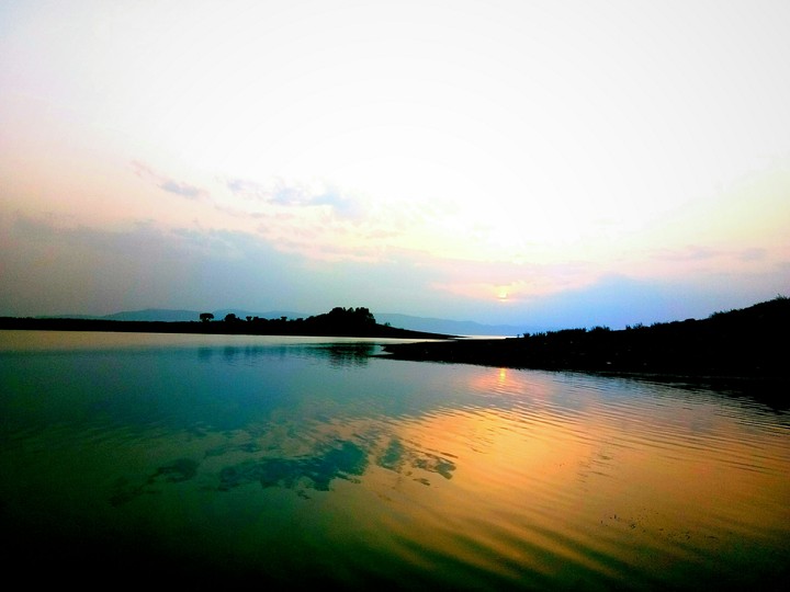 #Mesmerised #Natures #River #Sunset #Mountains #Sky #Clouds.