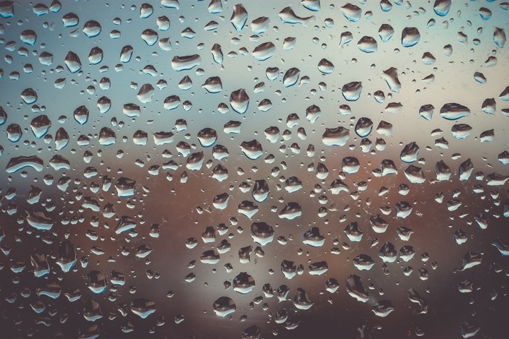 Drops Glass Surface
