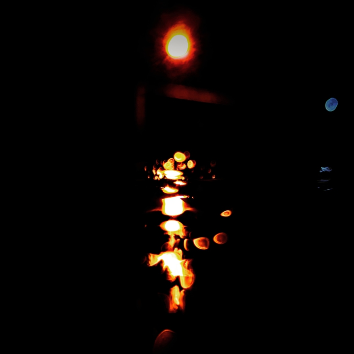 Streetlight sunset