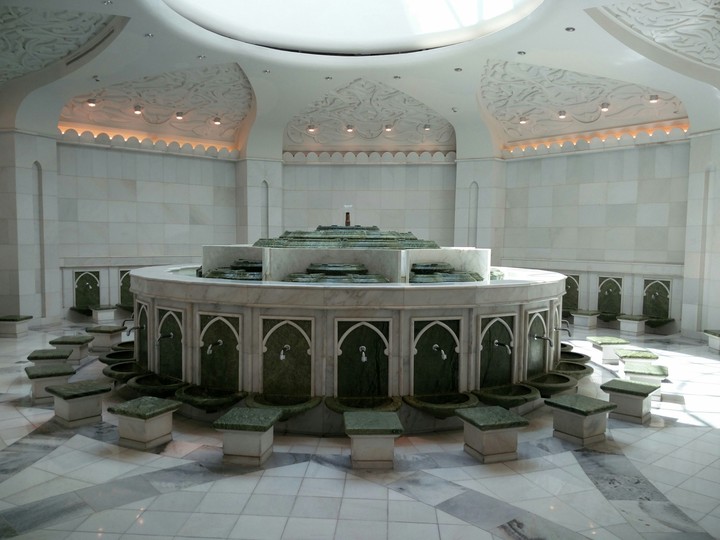 wash room at mosque
