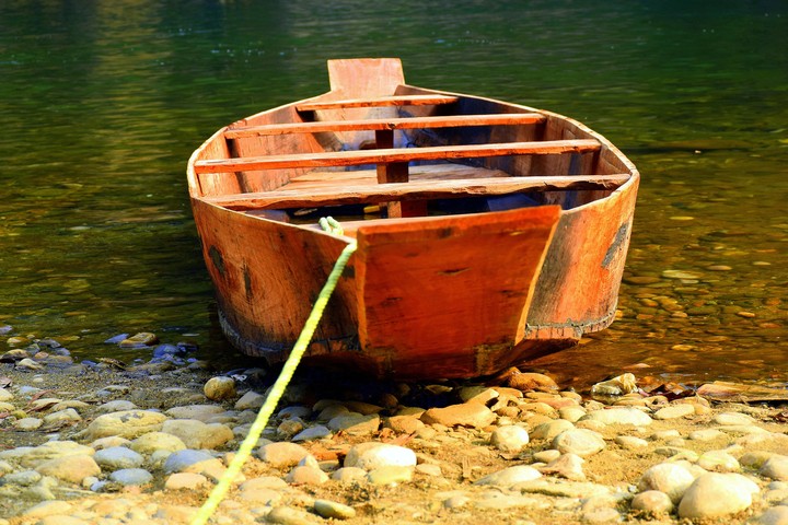 Umngot River. Dawki, Meghalaya