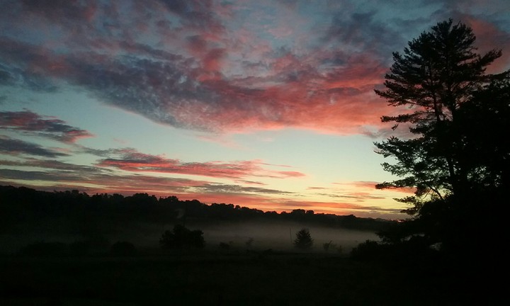 Sunrise out my front door!