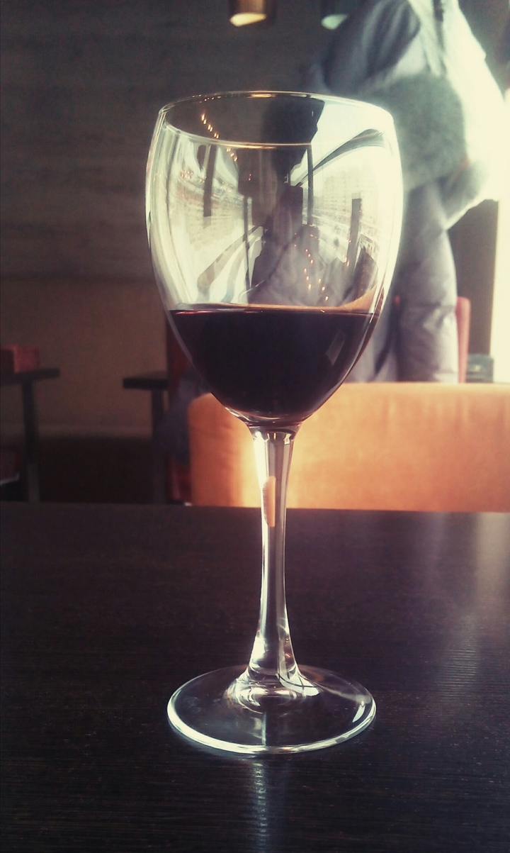 glass with wine