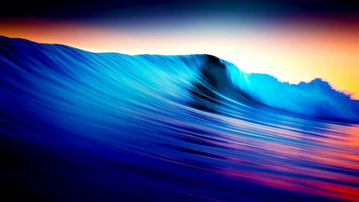 rolling colours water