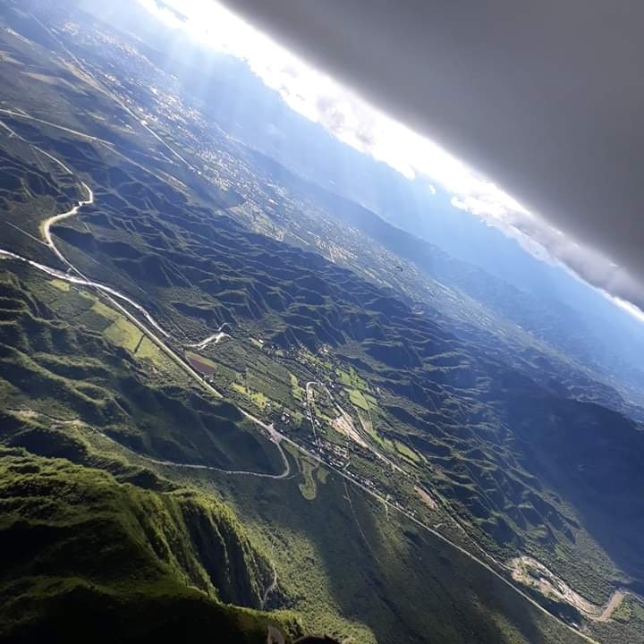 Vista aérea Cuesta El Portezuelo