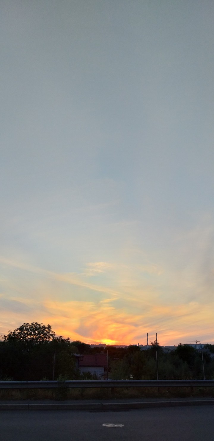The picturesque sunset
