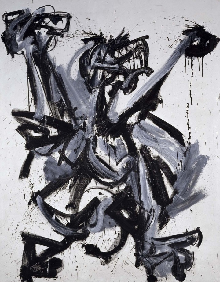 Antonio Saura, "O grito" , 1959