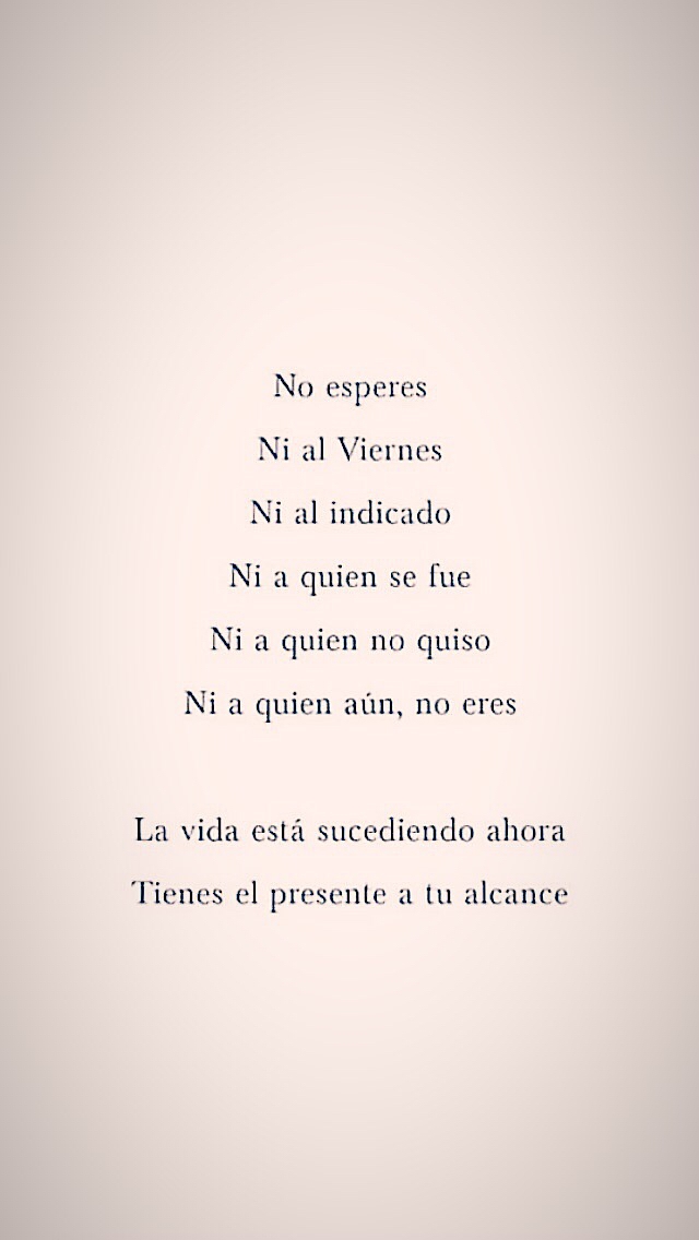 No Esperar