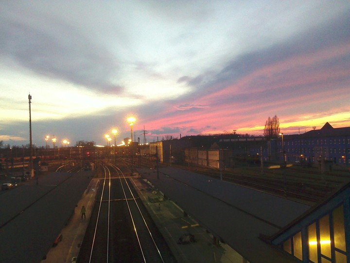 train                                          sunset     