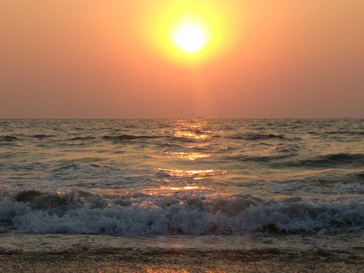 Sunset at beach