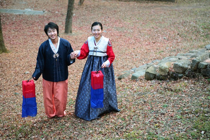 Couple in Korean Dress II