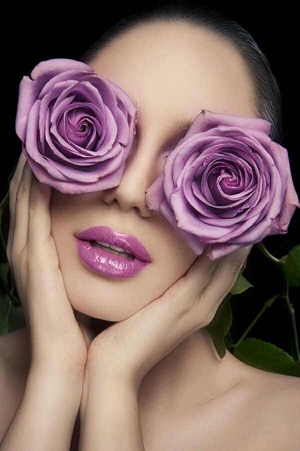 flores nos olhos