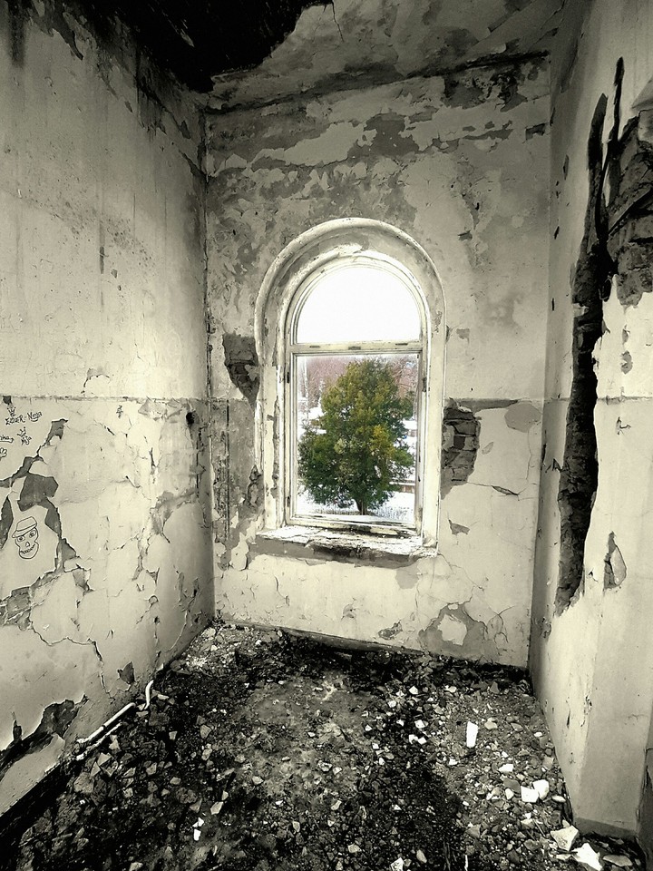abandoned window
