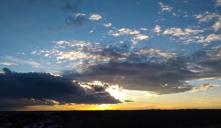 cloudy sundown