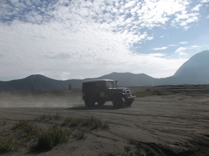 Jeep on Bromo