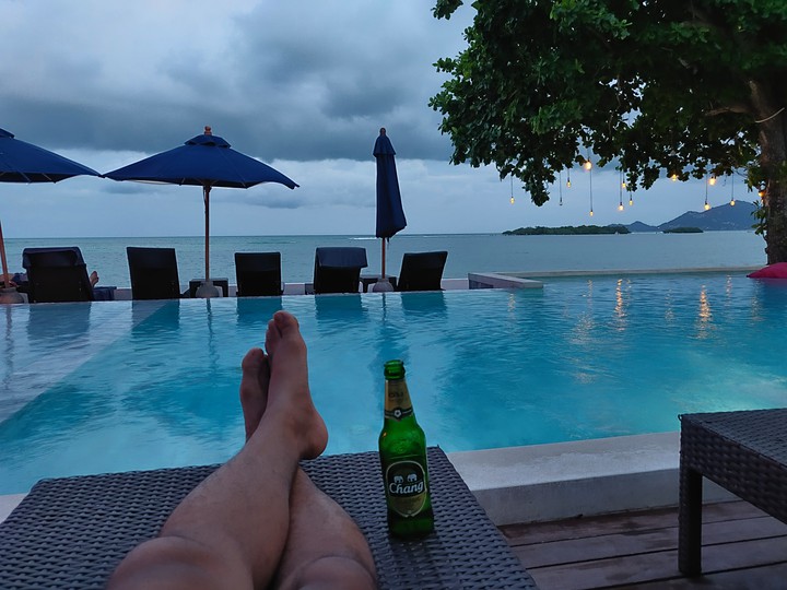 Relaxing by the waters