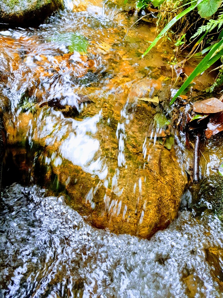 Flowing water