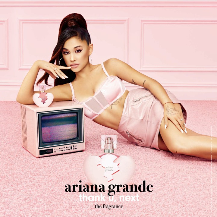 Ariana Grande fragrance advertisement