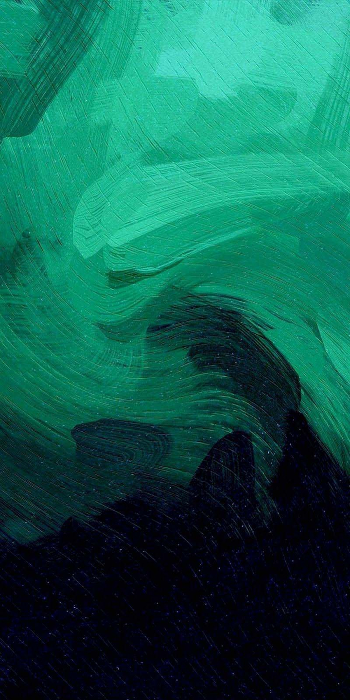 Green minimalistic oneplus like wallpaper abstract painting