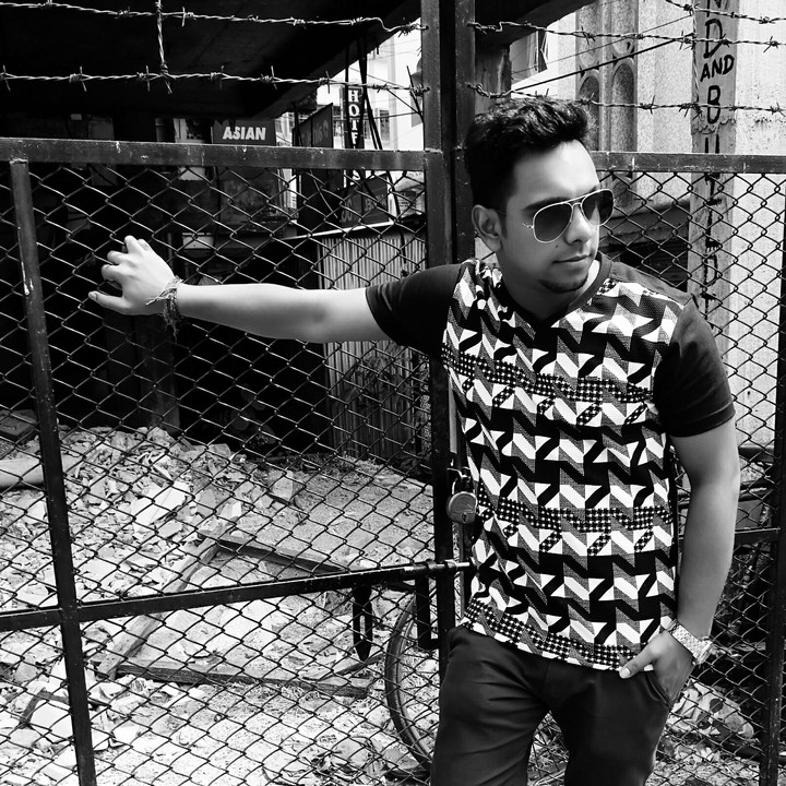 black and white