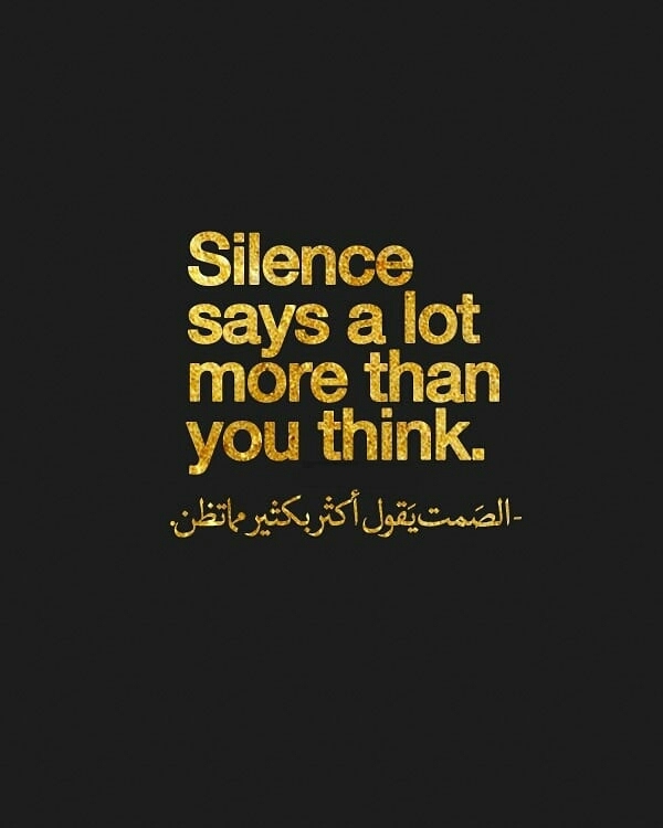 silence