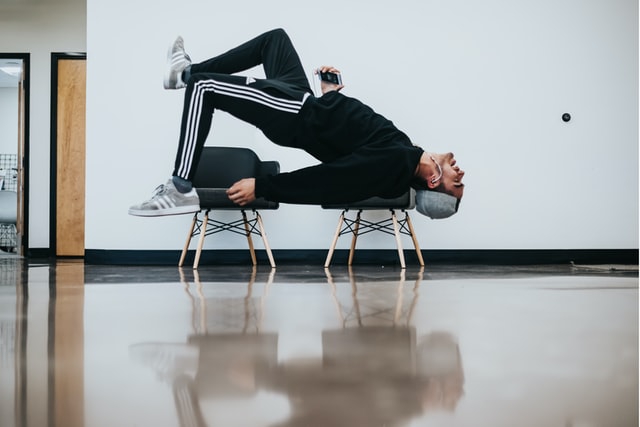 boy doing dance step