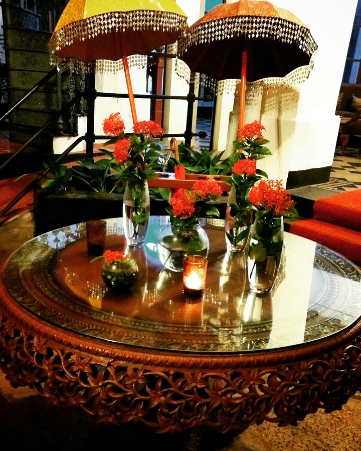 flowers and umbrellas