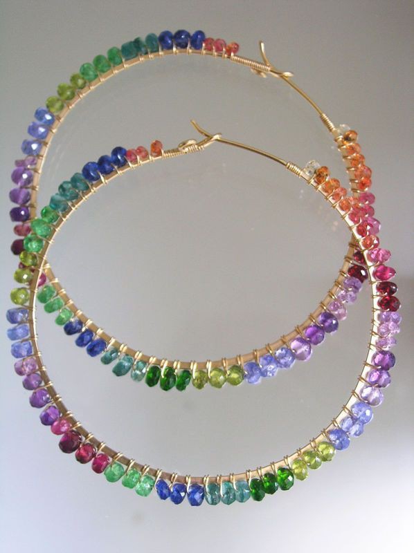 Multicolor Hoop Earrings