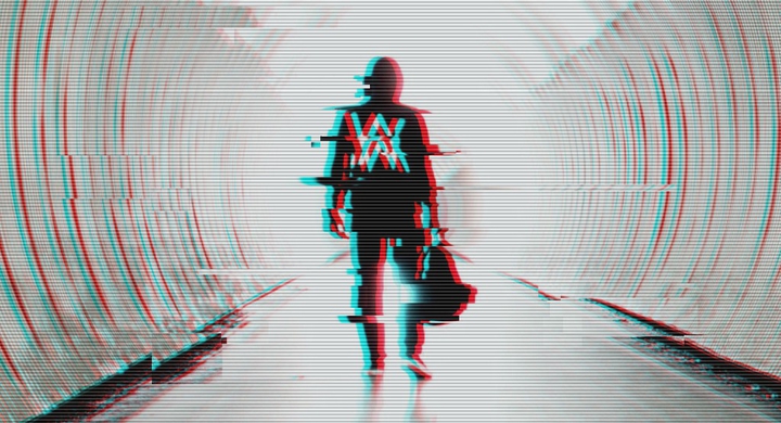 Alan Walker (faded) glitch wallpaper