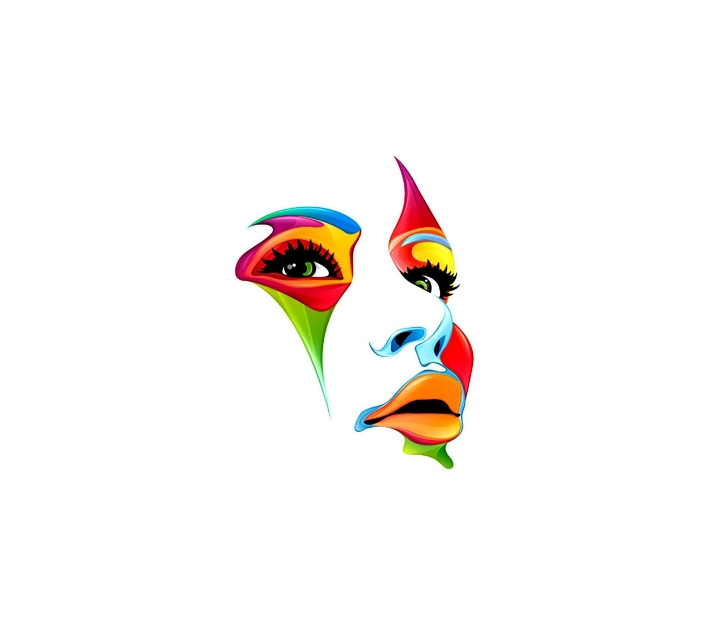 Colourful Face