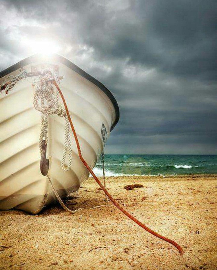 Boat, Sea, Beach