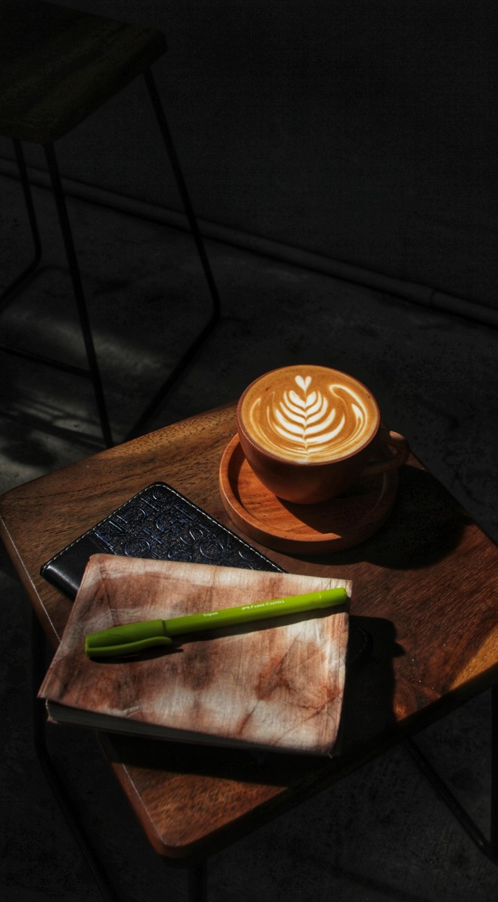 Just A cup of coffee and my notebook