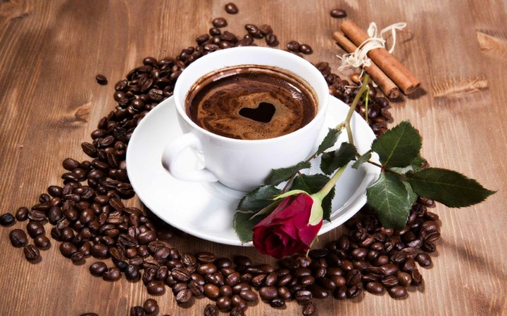 Coffee and a rose for you!!
