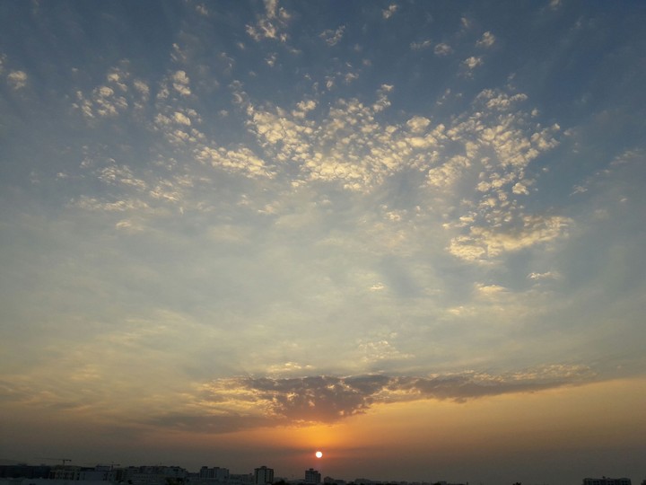 Sun goes down