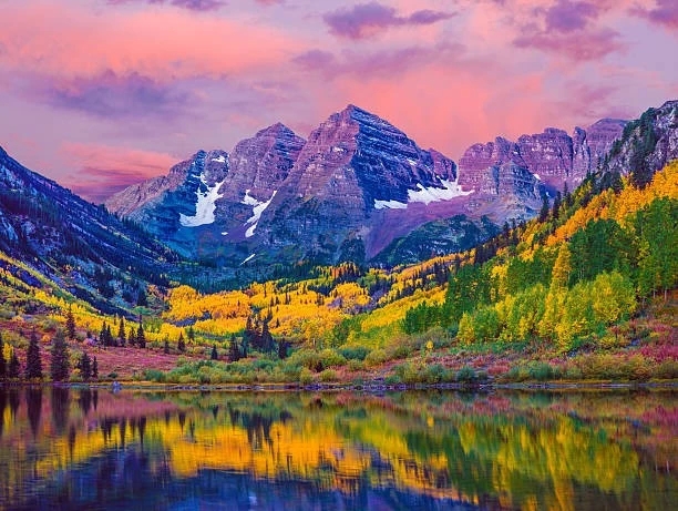 autumn dawn in the Rockies